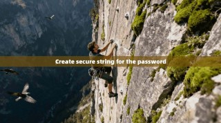 Create secure string for the password