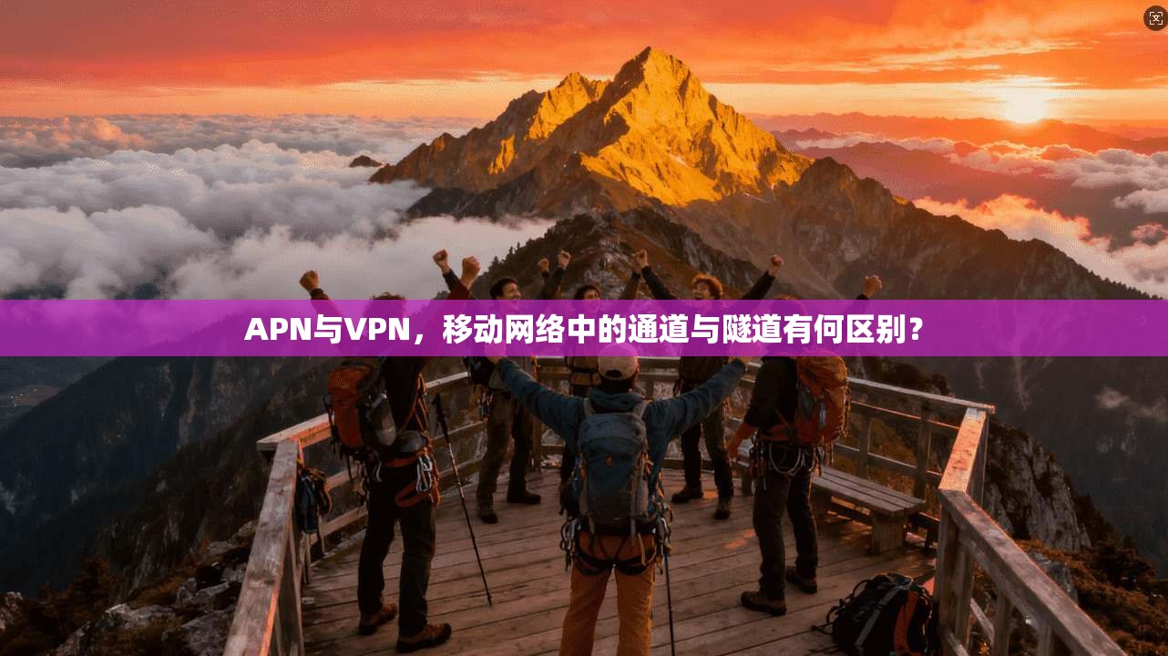 APN与VPN，移动网络中的通道与隧道有何区别？