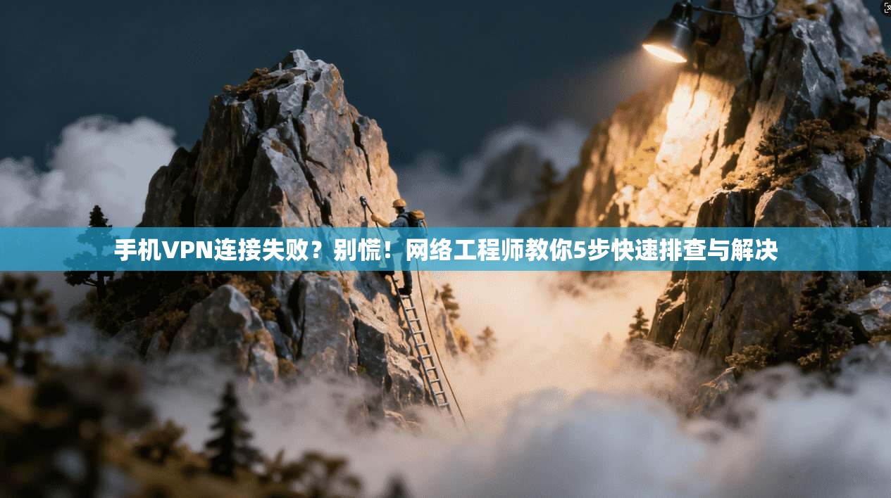手机VPN连接失败?别慌!网络工程师教你5步快速排查与解决 手机VPN连接失败?别慌!网络工程师教你5步快速排查与解决