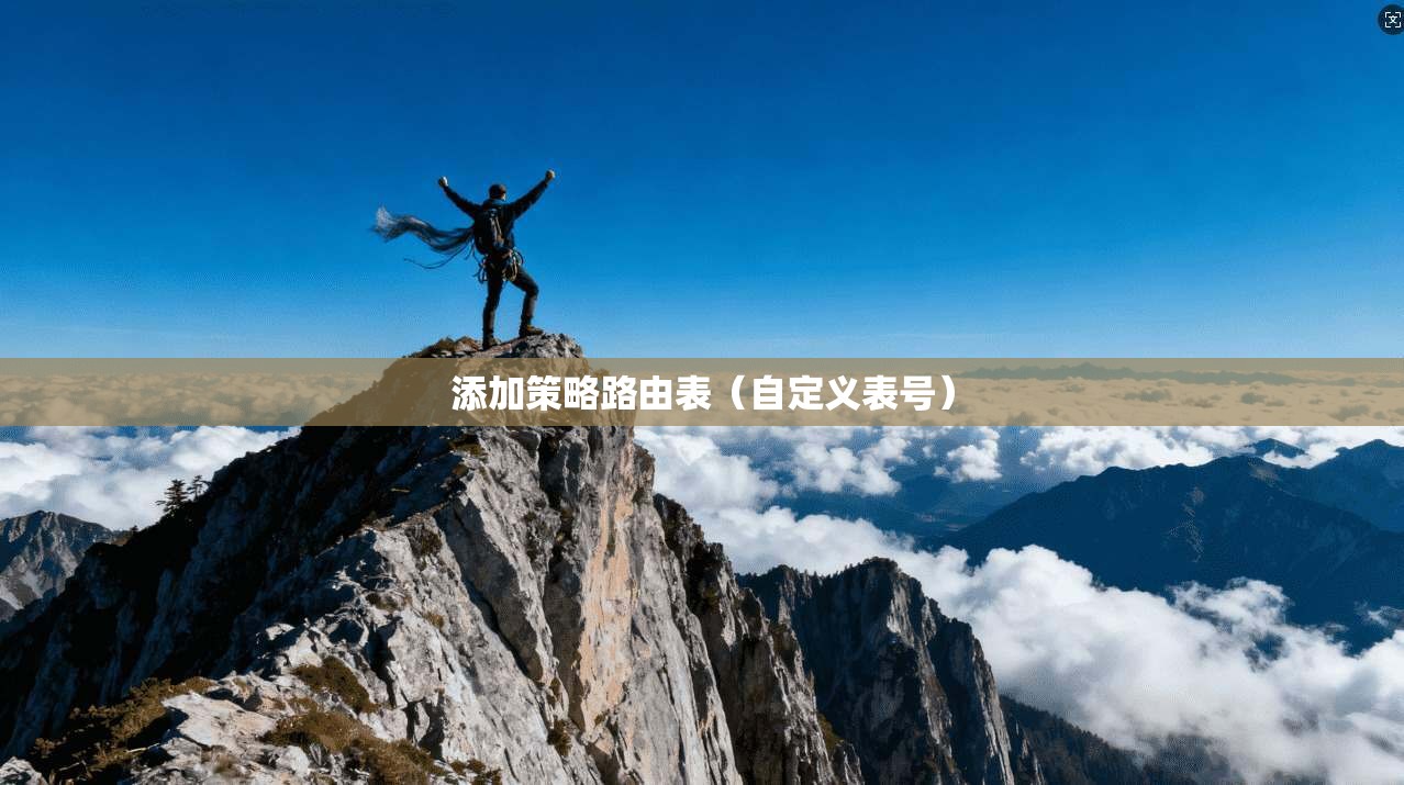 添加策略路由表(自定义表号) 添加策略路由表(自定义表号)