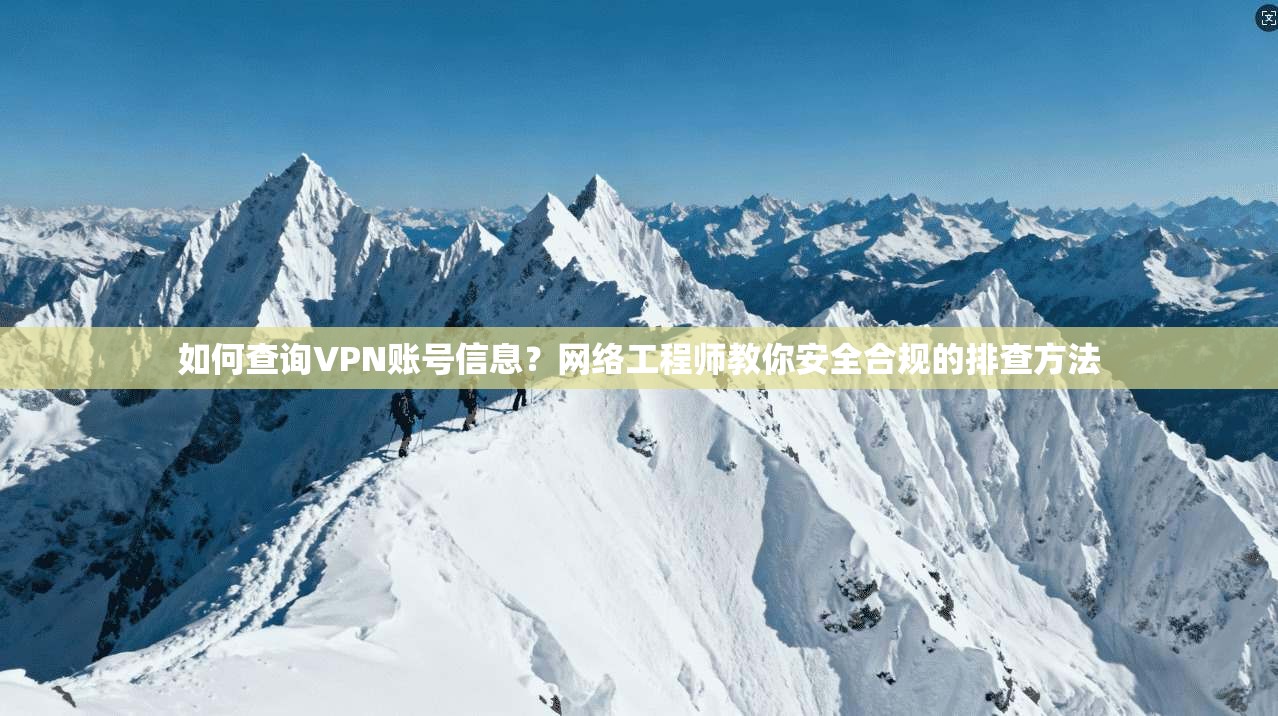 如何查询VPN账号信息?网络工程师教你安全合规的排查方法 如何查询VPN账号信息?网络工程师教你安全合规的排查方法